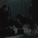 A girl and her dog
